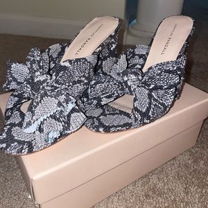 Loeffler Randall Penny Snakeskin Mule